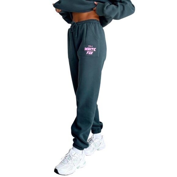 White Fox Offstage Sweats Joggers Women's XXL in Green/Pink Plus Size - Picture 1 of 12